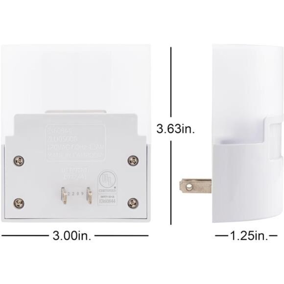 LED Motion Sensor Night Light, Plug into wall, 40 Lumens, Soft White, Bedroom - Picture 3 of 7